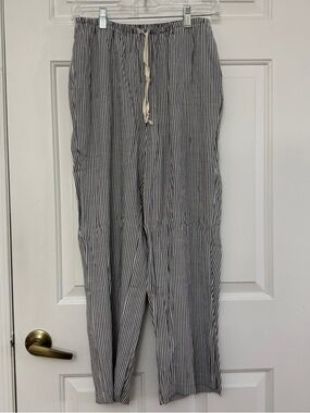Sky to Moon Womems Striped Drawstring Linen Pants